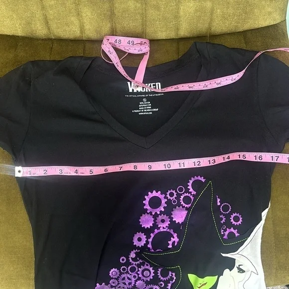 Wicked official merchandise short sleeve slim fit v neck shirt - Picture 6 of 6